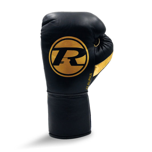 Ringside Boxing UK Pro Contest Alpha Glove Black/Gold Contest Gloves 