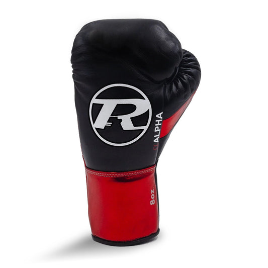 Ringside Boxing UK Pro Contest Alpha Boxing Gloves Black / Red Contest Gloves 
