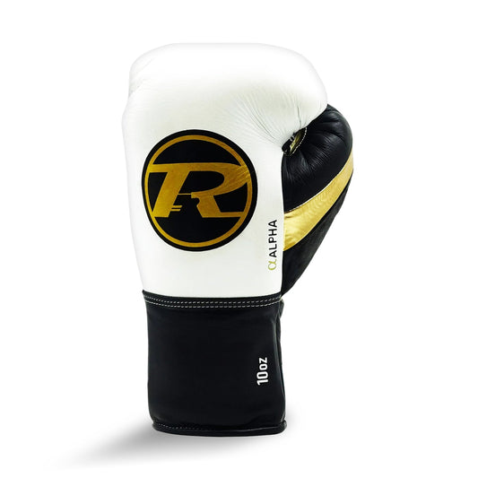 Ringside Boxing UK Pro Contest Alpha Glove White / Black / Gold Contest Gloves 