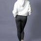 Embroidered Hoodie in Winter White