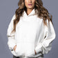Embroidered Hoodie in Winter White