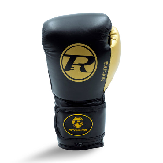Junior Synthetic Leather Training Glove Black / Gold