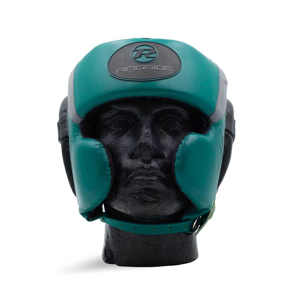 Ringside Boxing UK Pinnacle Series Cheek Head Guard Forest Green Black Grey