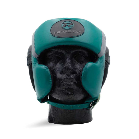 Ringside Boxing UK Pinnacle Series Cheek Head Guard Forest Green Black Grey