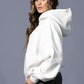 Embroidered Hoodie in Winter White